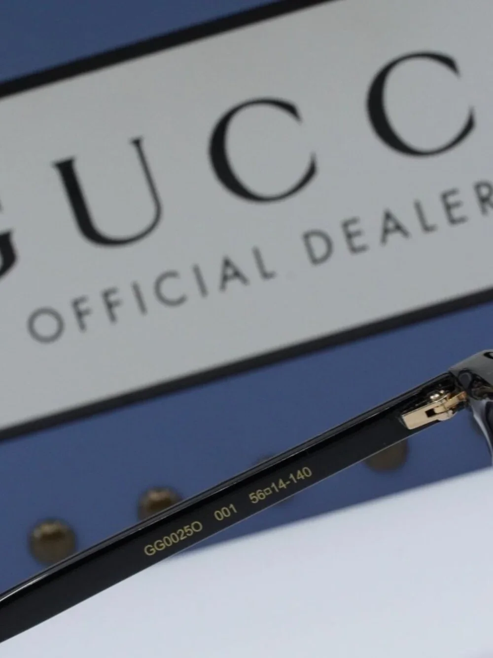 Gucci GG0025O 001 Cat Eye Eyeglasses - Black
